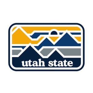 STICKER MOUNTAINS WITH UTAH STATE